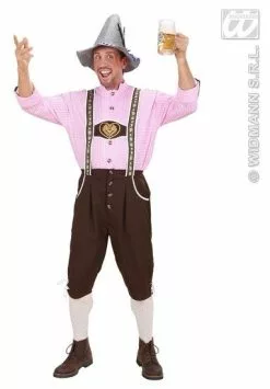 Duitse Lederhose Met Blouse Kostuum