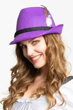 Jagershoedje Tirol Paars -TIROLER KLEDING WINKEL jagershoedje tirol paars 3