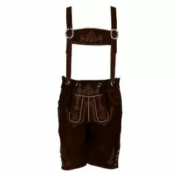 Lederhose Donkerbruin David Luxe