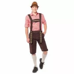 Lederhose Lang Donkerbruin Theodor