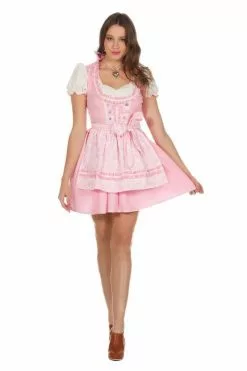 Roze Dirndl Dames Luxe