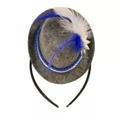 Tiara Mini Hoedje Blauw Oktoberfest -TIROLER KLEDING WINKEL tiara mini hoedje blauw oktoberfest 3