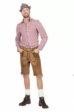 TIROLER KLEDING WINKEL -TIROLER KLEDING WINKEL tiroler blouse heren bordeaux chique 1