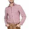Tiroler Blouse Heren Bordeaux Chique
