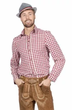 Tiroler Blouse Heren Bordeaux Chique 6 Tiroler Blouse Heren Bordeaux Chique -TIROLER KLEDING WINKEL tiroler blouse heren bordeaux chique 2