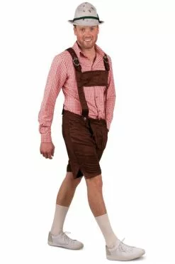 Tiroler Blouse Ludwig Rood/Wit Heren -TIROLER KLEDING WINKEL tiroler blouse ludwig rood wit heren 3