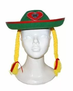 Tiroler Hoed Heidi Met Vlechten