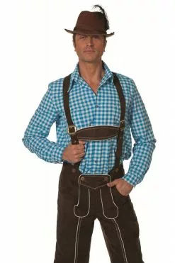 Tiroler Overhemd Blauw Elite