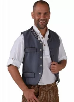 Tiroler Trachten Gilet Grijs Elite -TIROLER KLEDING WINKEL tiroler trachten gilet grijs elite 2