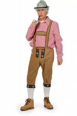 Tirolerhose Suedine Lang